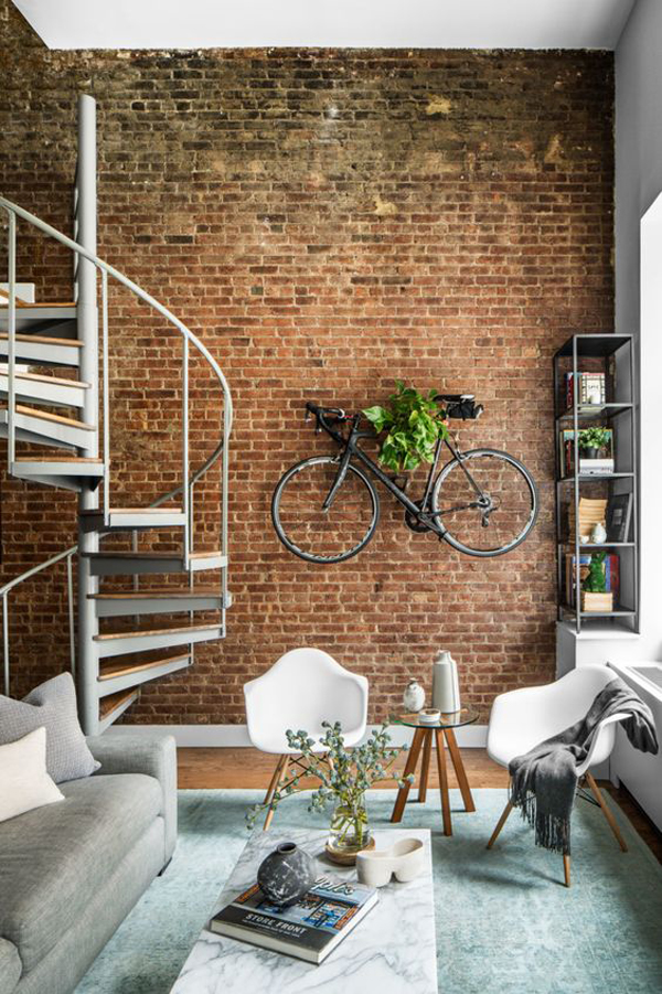 Хранение велосипеда на стене – вариант 3